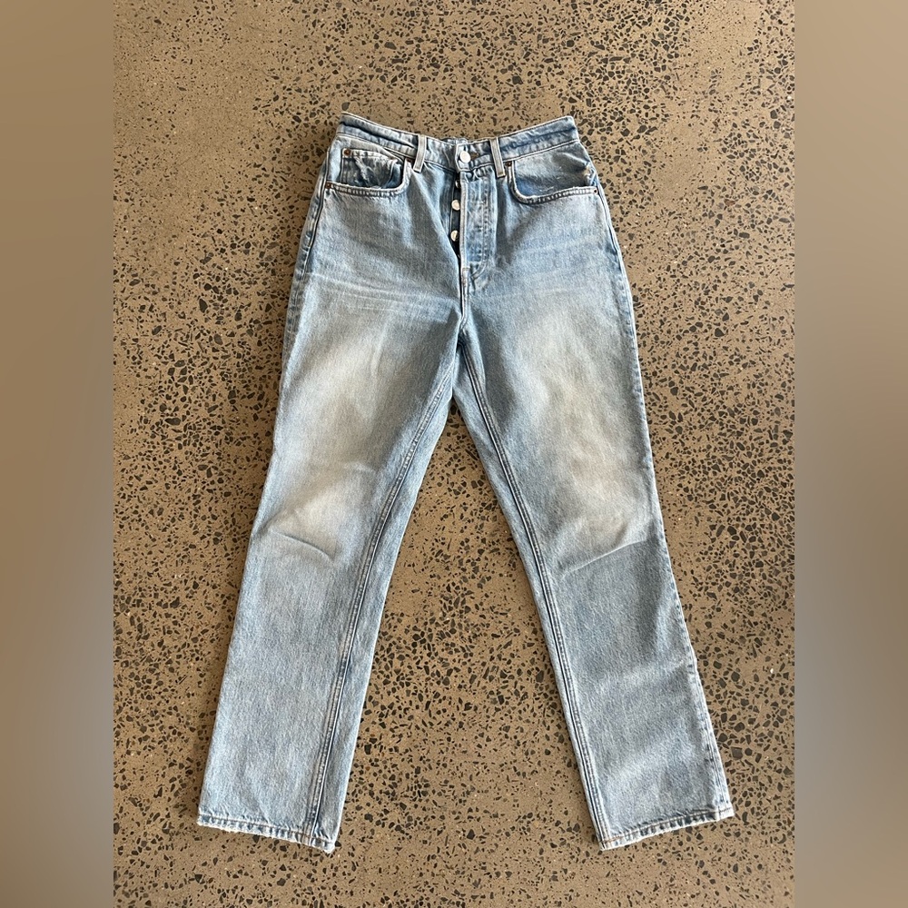 GRLFRND Denim high waisted straight jeans